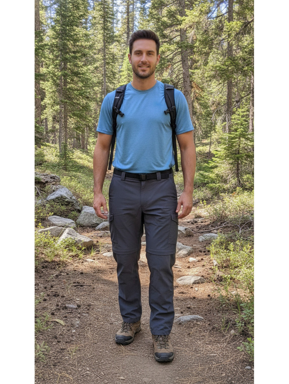 Columbia Men's Convertible Hiking Pants with Omni-Shade Sun Protection